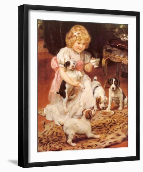 Tea-Time-Arthur John Elsley-Framed Art Print