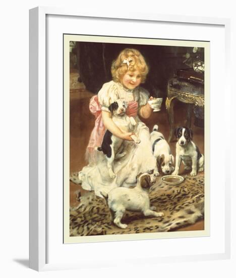 Tea-Time-Arthur Elsley-Framed Premium Giclee Print