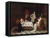 Tea-Time-Antoine Emil Plassan-Framed Stretched Canvas