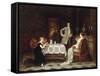 Tea-Time-Antoine Emil Plassan-Framed Stretched Canvas