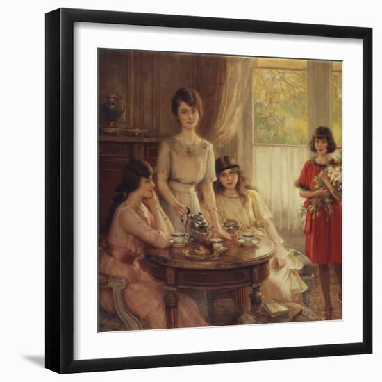 Tea Time-Albert Lynch-Framed Giclee Print