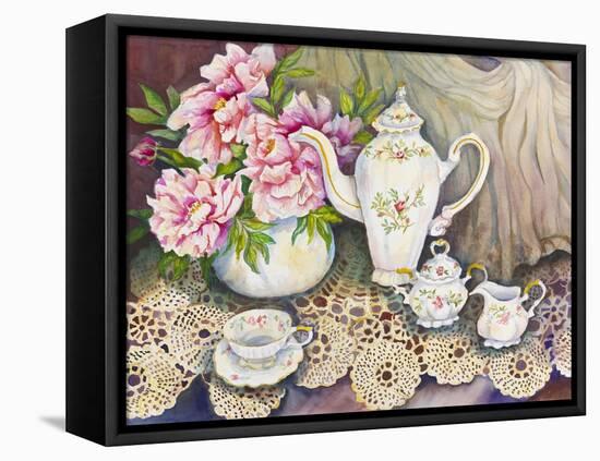 Tea Time-Joanne Porter-Framed Stretched Canvas