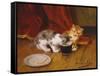 Tea-Time-Alphonse Marie de Neuville-Framed Stretched Canvas