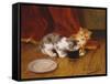 Tea-Time-Alphonse Marie de Neuville-Framed Stretched Canvas