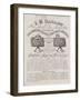 Tea Urn Makers, I H Barlow, Trade Card-null-Framed Giclee Print