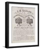 Tea Urn Makers, I H Barlow, Trade Card-null-Framed Giclee Print