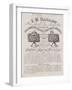 Tea Urn Makers, I H Barlow, Trade Card-null-Framed Giclee Print