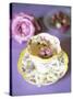 Tea with Rosebuds in Romantic Cup-Michael Paul-Stretched Canvas