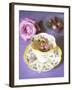 Tea with Rosebuds in Romantic Cup-Michael Paul-Framed Photographic Print