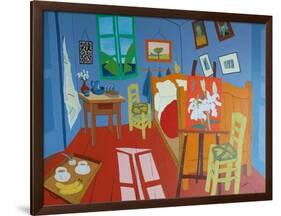 Tea with Van Gogh, 2018-Timothy Nathan Joel-Framed Giclee Print