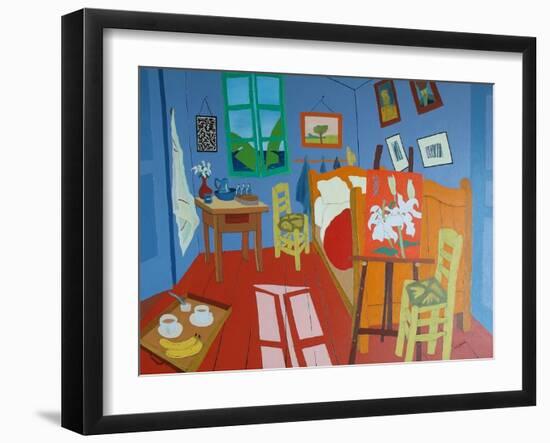 Tea with Van Gogh, 2018-Timothy Nathan Joel-Framed Giclee Print