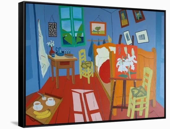 Tea with Van Gogh, 2018-Timothy Nathan Joel-Framed Stretched Canvas
