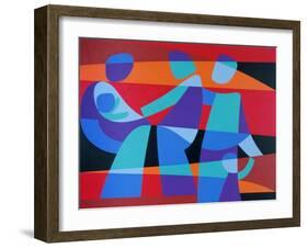 Teach Us to Sit Still, 1989-Ron Waddams-Framed Giclee Print