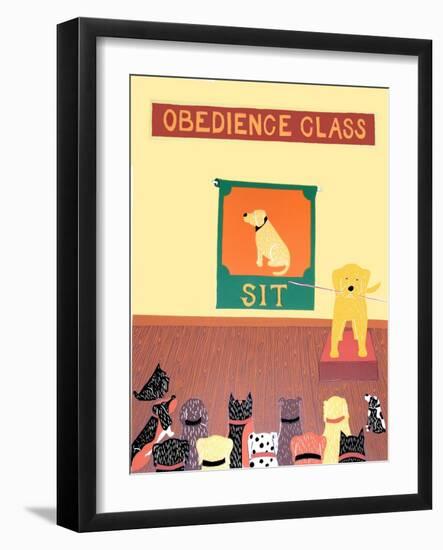 Teacher Lg Yellow-Stephen Huneck-Framed Giclee Print