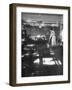Teacher stays behind to give school final sweeping on the last day after everyone has gone home-Thomas D^ Mcavoy-Framed Photographic Print