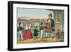 Teacher with Monkey Takes His Students on a Trip to London-Charles Butler-Framed Art Print