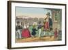 Teacher with Monkey Takes His Students on a Trip to London-Charles Butler-Framed Art Print