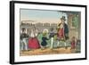 Teacher with Monkey Takes His Students on a Trip to London-Charles Butler-Framed Art Print