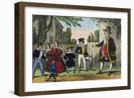 Teaching by Using a Monkey-Charles Butler-Framed Art Print