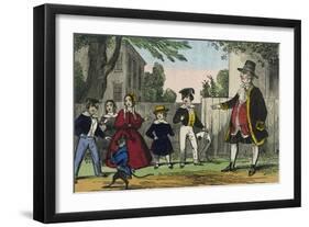 Teaching by Using a Monkey-Charles Butler-Framed Art Print