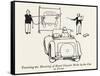 Teaching Hand Signaling-William Heath Robinson-Framed Stretched Canvas