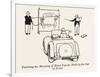 Teaching Hand Signaling-William Heath Robinson-Framed Art Print