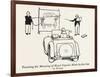 Teaching Hand Signaling-William Heath Robinson-Framed Art Print