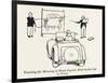 Teaching Hand Signaling-William Heath Robinson-Framed Art Print