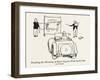 Teaching Hand Signaling-William Heath Robinson-Framed Art Print