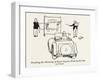 Teaching Hand Signaling-William Heath Robinson-Framed Art Print