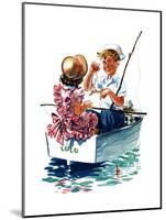 Teaching How to Fish - Child Life-Keith Ward-Mounted Giclee Print