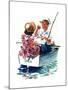 Teaching How to Fish - Child Life-Keith Ward-Mounted Giclee Print