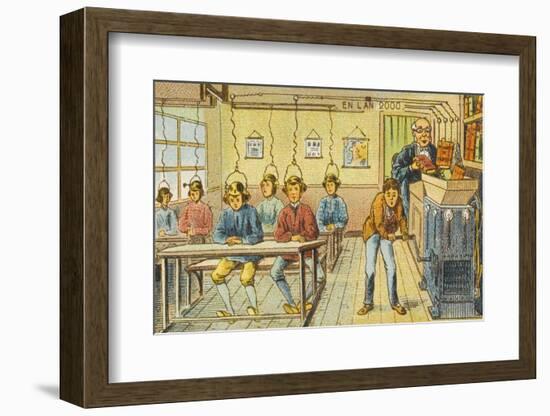 Teaching Machines in the Classroom-Jean Marc Cote-Framed Photographic Print