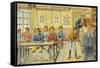 Teaching Machines in the Classroom-Jean Marc Cote-Framed Stretched Canvas