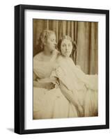 Teachings from the Elgin Marbles, 1867 (Thin Photographic Paper Laid on Card Backing)-Julia Margaret Cameron-Framed Premium Giclee Print