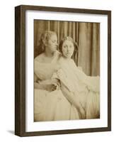 Teachings from the Elgin Marbles, 1867 (Thin Photographic Paper Laid on Card Backing)-Julia Margaret Cameron-Framed Giclee Print