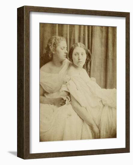 Teachings from the Elgin Marbles, 1867 (Thin Photographic Paper Laid on Card Backing)-Julia Margaret Cameron-Framed Giclee Print