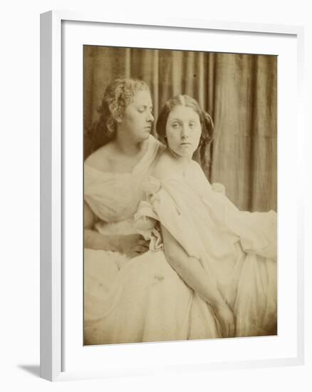 Teachings from the Elgin Marbles, 1867 (Thin Photographic Paper Laid on Card Backing)-Julia Margaret Cameron-Framed Giclee Print