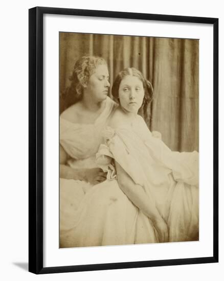 Teachings from the Elgin Marbles, 1867 (Thin Photographic Paper Laid on Card Backing)-Julia Margaret Cameron-Framed Giclee Print