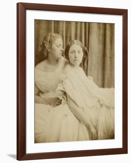 Teachings from the Elgin Marbles, 1867 (Thin Photographic Paper Laid on Card Backing)-Julia Margaret Cameron-Framed Giclee Print