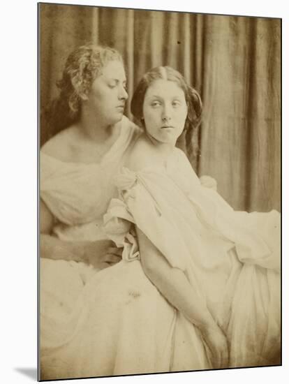 Teachings from the Elgin Marbles, 1867 (Thin Photographic Paper Laid on Card Backing)-Julia Margaret Cameron-Mounted Giclee Print