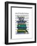 Teacup and Books-Fab Funky-Framed Art Print