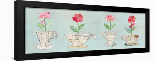 Teacup Floral V-Courtney Prahl-Framed Art Print