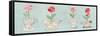 Teacup Floral V-Courtney Prahl-Framed Stretched Canvas