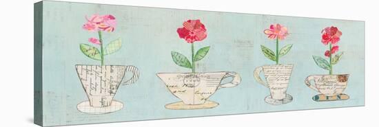 Teacup Floral V-Courtney Prahl-Stretched Canvas