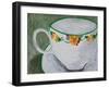 Teacup with Flowers-Dale Hefer-Framed Photographic Print