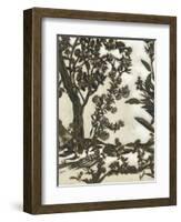 Teahouse Chinoiserie II-Chariklia Zarris-Framed Art Print