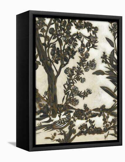 Teahouse Chinoiserie II-Chariklia Zarris-Framed Stretched Canvas