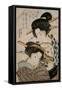 Teahouse Meeting-Keisai Eisen-Framed Stretched Canvas