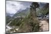 Teahouses along a trail next to river.-Lee Klopfer-Mounted Photographic Print